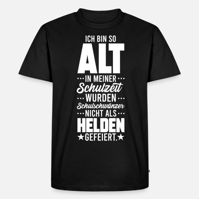 SO ALT, GESCHENK - Männer Premium Bio T-Shirt - Schwarz