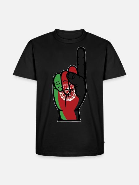 Afghanistan flag number 1 - Men's Premium Organic T-Shirt - black