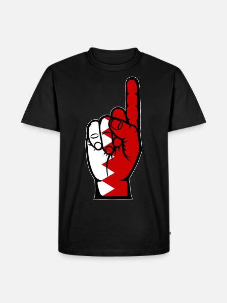 Bahrain flag number 1 - Men's Premium Organic T-Shirt - black