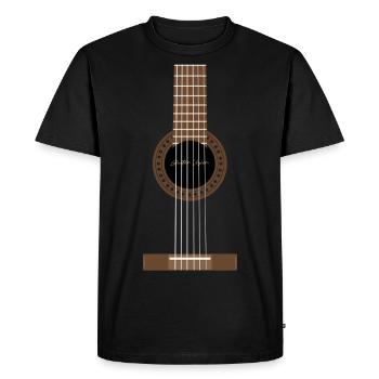 Guitare classique | Musique, concert, école de musique - T-shirt Premium bio Homme - noir - Devant - Nico (187cm)