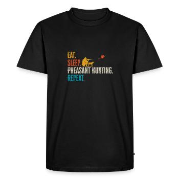 Pheasant hunting Pheasant Bird hunting Bird hunters - Men's Premium Organic T-Shirt - black - Front - Nico (187cm)