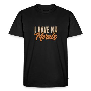 Cueillette de champignons Cueillette de champignons Cueillette de champignons - T-shirt Premium bio Homme - noir - Devant - Nico (187cm)