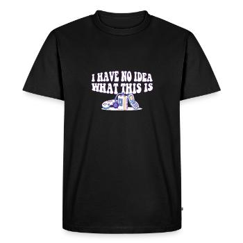 70s 80s 90s I have no idea what this is mixed - Men's Premium Organic T-Shirt - black - Front - Nico (187cm)