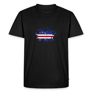 Kap Verde Flagge Cabo Verde Flagge - Männer Premium Bio T-Shirt - Schwarz - Vorne - Nico (187cm)