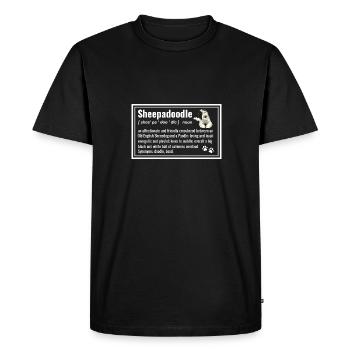 Sheepadoodle Doodle Dog - T-shirt Premium bio Homme - noir - Devant - Nico (187cm)