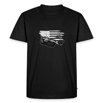 Morse Mortar Radio Radio Technician Hobby Ham - Men's Premium Organic T-Shirt - black - Front - Nico (187cm)
