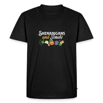 Shenanigans & Scrubs Infirmière urgente Médecin St. - T-shirt Premium bio Homme - noir - Devant - Nico (187cm)