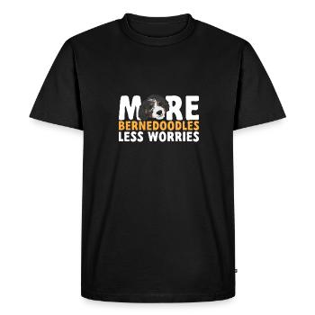 Chien Bernedoodle - T-shirt Premium bio Homme - noir - Devant - Nico (187cm)