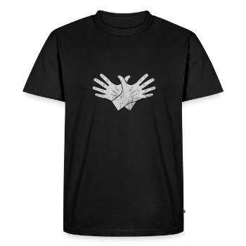 Drapeau albanais Aigle albanais Shqiponja - T-shirt Premium bio Homme - noir - Devant - Nico (187cm)