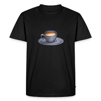 Thé Chai Masala Chai - T-shirt Premium bio Homme - noir - Devant - Nico (187cm)