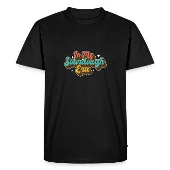 In My Sourdough Era Home Baker Funny Bread Baking - Men's Premium Organic T-Shirt - black - Front - Nico (187cm)