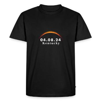 Total Solar Eclipse Path of Totality Kentucky - Men's Premium Organic T-Shirt - black - Front - Nico (187cm)