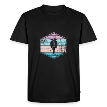 Moto - T-shirt Premium bio Homme - noir - Devant - Nico (187cm)