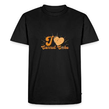 Pastry Shop Profession Carrot Cake Baking Saying - Men's Premium Organic T-Shirt - black - Front - Nico (187cm)