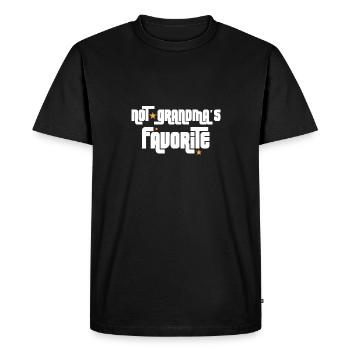 Pas les petits-enfants préférés de grand-mère - T-shirt Premium bio Homme - noir - Devant - Nico (187cm)