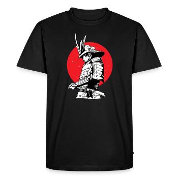 Kitsune - Men's Premium Organic T-Shirt - black - Front - Nico (187cm)