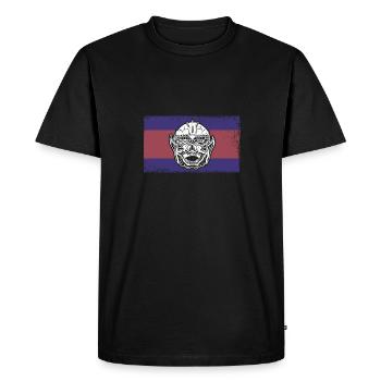 Vacances au Cambodge Khmer Drapeau de l’Asie Voyage - T-shirt Premium bio Homme - noir - Devant - Nico (187cm)