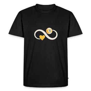Billard billard billard - T-shirt Premium bio Homme - noir - Devant - Nico (187cm)