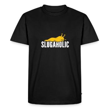Escargot banane - T-shirt Premium bio Homme - noir - Devant - Nico (187cm)