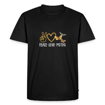 Moths Insect Collector Entomologist - Men's Premium Organic T-Shirt - black - Front - Nico (187cm)