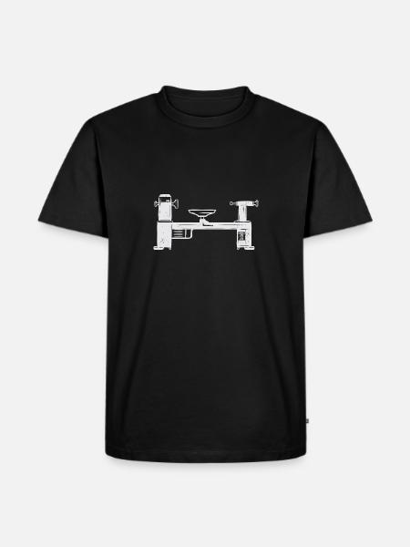 Turning Wood Lathe Lathe - Men's Premium Organic T-Shirt - black