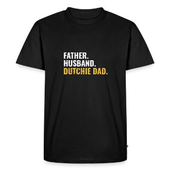Holländischer Schäferhund Dutch Shepherd - Men's Premium Organic T-Shirt - black - Front - Nico (187cm)