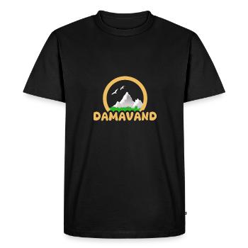 Trekking Damavand - T-shirt Premium bio Homme - noir - Devant - Nico (187cm)