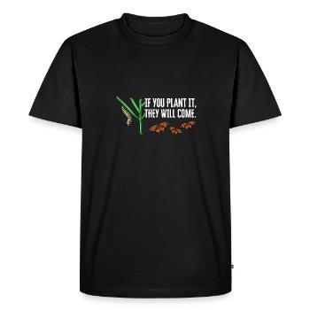 Monarch butterfly American monarch butterfly - Men's Premium Organic T-Shirt - black - Front - Nico (187cm)