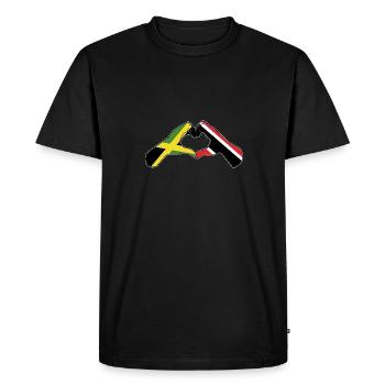 Drapeau de Trinité-et-Tobago - T-shirt Premium bio Homme - noir - Devant - Nico (187cm)