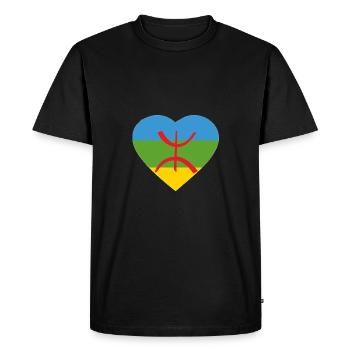 Berbères 2022 - T-shirt Premium bio Homme - noir - Devant - Nico (187cm)
