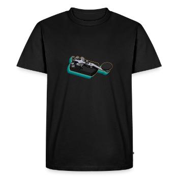 Radio Operator Hobby Mortar Morse Radio Amateur Radio - Men's Premium Organic T-Shirt - black - Front - Nico (187cm)