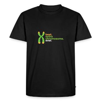Best Extra Chromosome Ever Down Syndrome Awareness - Men's Premium Organic T-Shirt - black - Front - Nico (187cm)