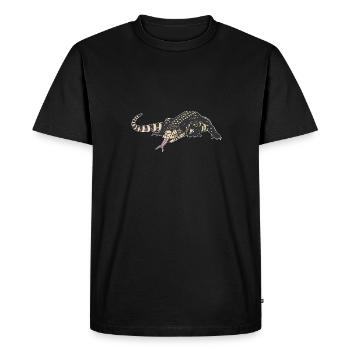 Tegu Lizard Reptile Herpetologist - Men's Premium Organic T-Shirt - black - Front - Nico (187cm)