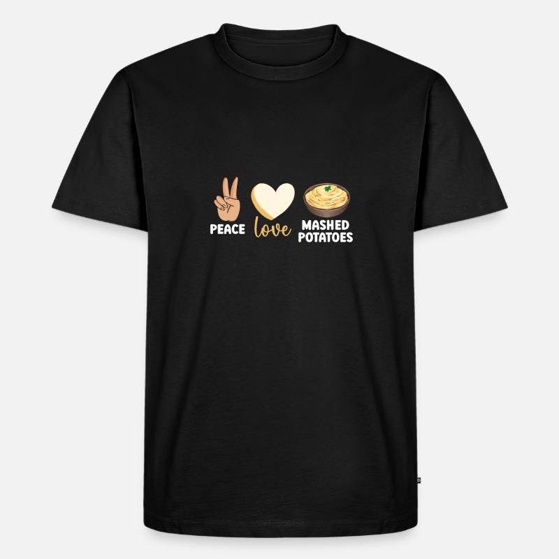 Mashed potatoes Mashed potatoes - Men's Premium Organic T-Shirt - black