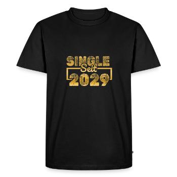 2029 - T-shirt Premium bio Homme - noir - Devant - Nico (187cm)
