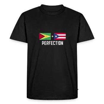 Guyana Flag Guyanais Guyanais - T-shirt Premium bio Homme - noir - Devant - Nico (187cm)