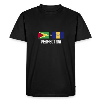 Guyana Flag Guyanais Guyanais - T-shirt Premium bio Homme - noir - Devant - Nico (187cm)