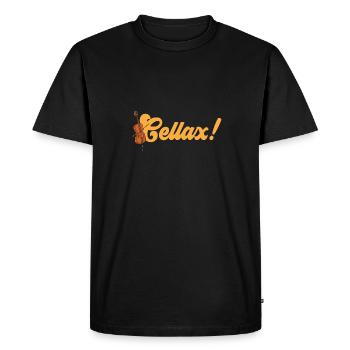 Violoncelliste Violoncelliste Musicien Violoncelle - T-shirt Premium bio Homme - noir - Devant - Nico (187cm)