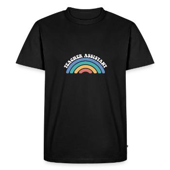 Aide-enseignant(e) Éducateur scolaire suppléant - T-shirt Premium bio Homme - noir - Devant - Nico (187cm)