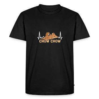 Chow Chow Dog - Men's Premium Organic T-Shirt - black - Front - Nico (187cm)