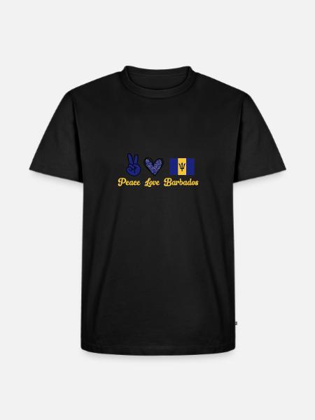 Barbados flag Barbadian bayan - Men's Premium Organic T-Shirt - black
