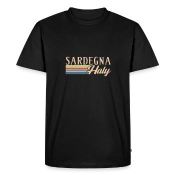 Italy Italia Summer Sardinia Island Trip - Men's Premium Organic T-Shirt - black - Front - Nico (187cm)