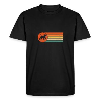 Airedale Terrier Chien - T-shirt Premium bio Homme - noir - Devant - Nico (187cm)