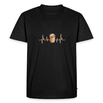 Thé Chai Masala Chai - T-shirt Premium bio Homme - noir - Devant - Nico (187cm)