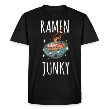 Ramen - Men's Premium Organic T-Shirt - black - Front - Nico (187cm)