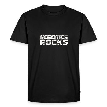 Construire Robot Droid Builder Funny Cool Robotics Rock - T-shirt Premium bio Homme - noir - Devant - Nico (187cm)