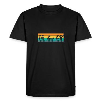 Religious Christian Baptism Church Baptized In - Men's Premium Organic T-Shirt - black - Front - Nico (187cm)