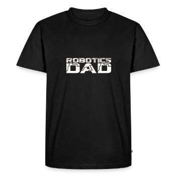 Père Hommes Construire Robot Droïde Constructeur Robotique Papa - T-shirt Premium bio Homme - noir - Devant - Nico (187cm)
