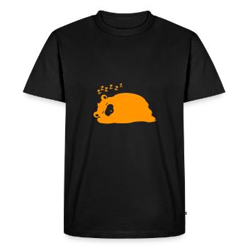 Bear - Sleeping Panda Forest Nature Freedom Wild - Men's Premium Organic T-Shirt - black - Front - Nico (187cm)