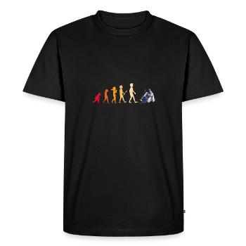 Jiu Jitsu Brazil Martial Artist Athlete - Men's Premium Organic T-Shirt - black - Front - Nico (187cm)